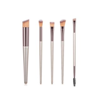 Kosmetyi 10 pçs alta qualidade macio do cabelo punho de madeira pó solto blush fundação escova de olho contorno conjunto de ferramentas maquiagem completa